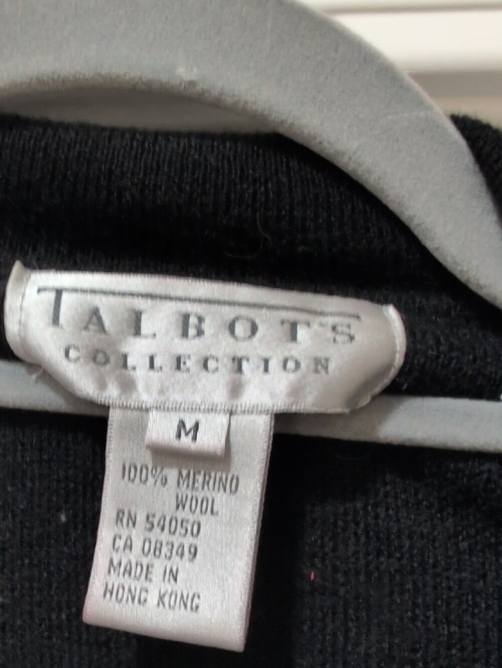 Talbots Black Button-Front Sweater Cardigan - Picture 2 of 10